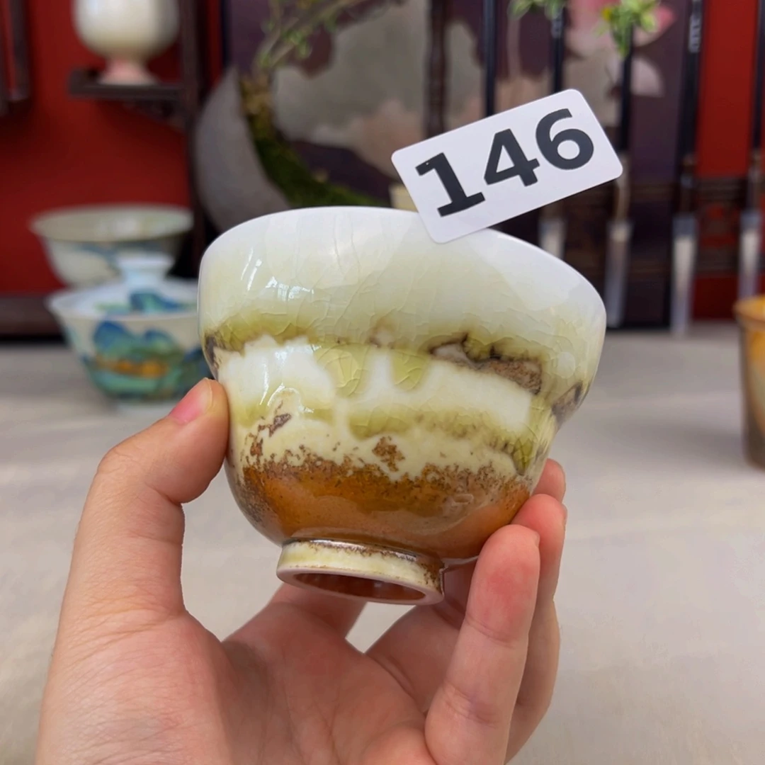 杯子纯手工柴烧主人杯