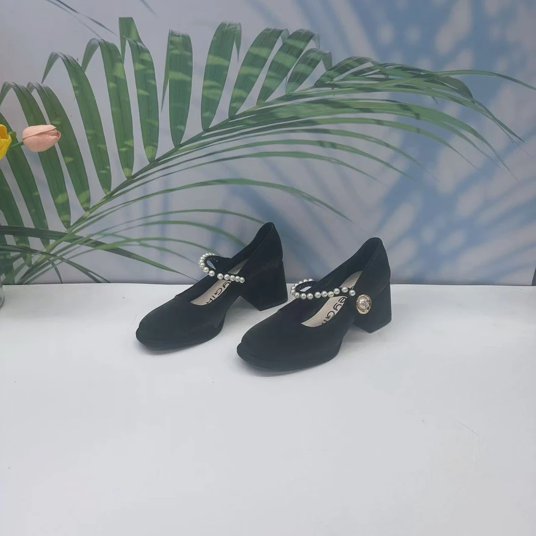 小强家女鞋百搭爆款舒适女单鞋（H93-21-2 ）（ HG22SP35-XT405）