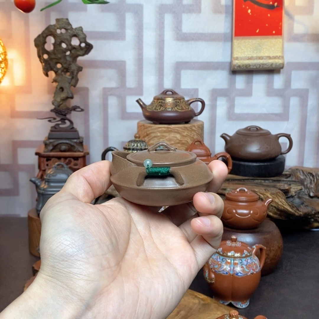 紫砂茶具老段宝瓶手抓壶