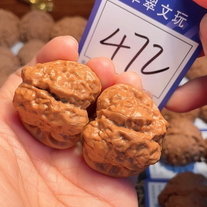 文玩核桃把件472号蛙蛙3.8尺肚子4.1