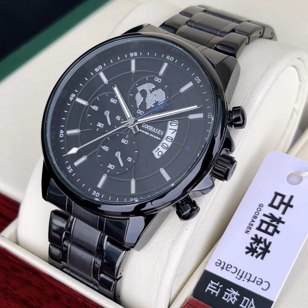 男士手表防水夜光日历多功能经典款六针表盘石英休闲商务时尚腕表