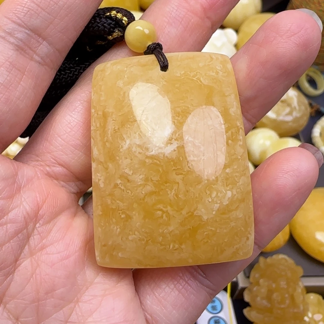 蜜蜡颈饰未镶嵌天然蜜蜡