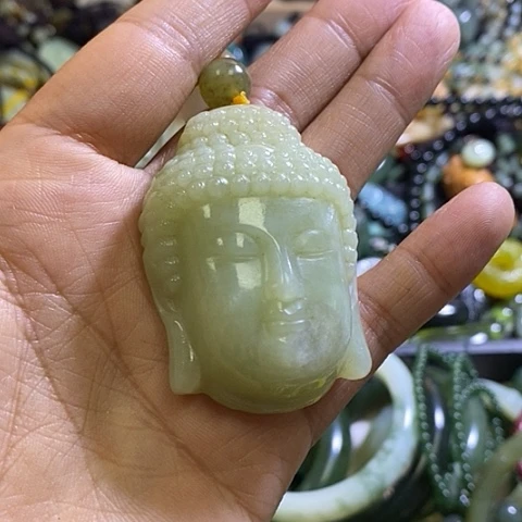 和田玉未镶嵌颈饰挂件