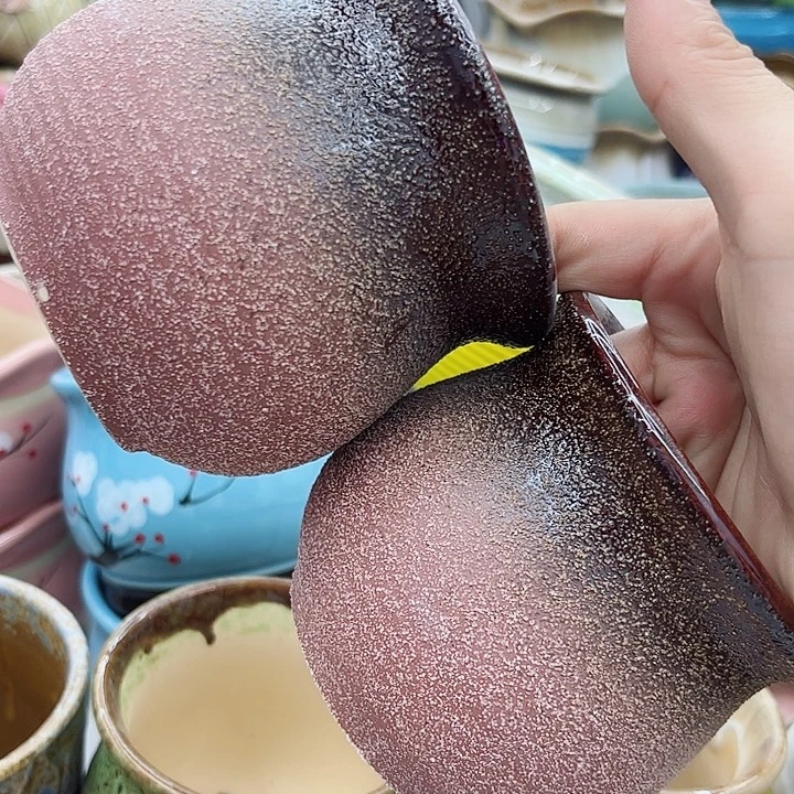 多肉绿植陶瓷花盆9.9包邮，有孔