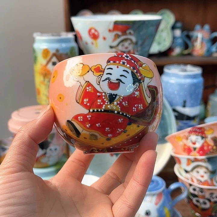 陶景德镇釉下手绘陶瓷