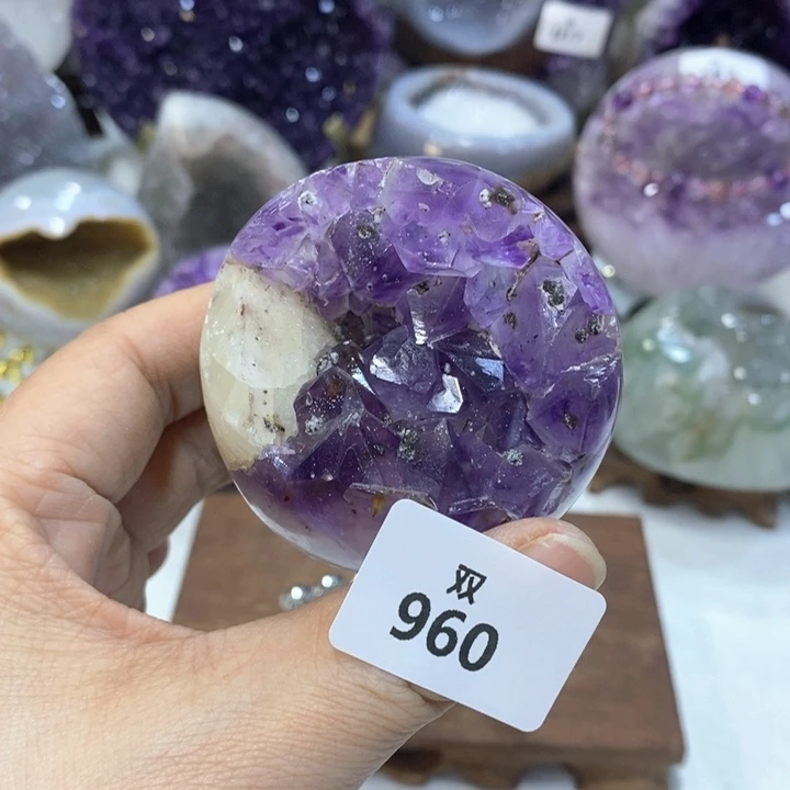 水晶大型摆件（非配饰）未镶嵌方解石