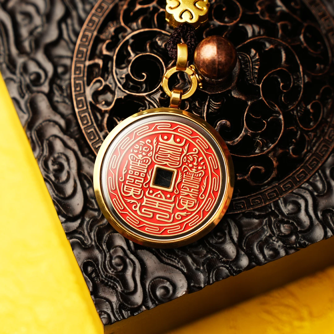 铜合金玻璃吊坠 国潮【紫薇镀金版】吉祥生肖吊坠饰品