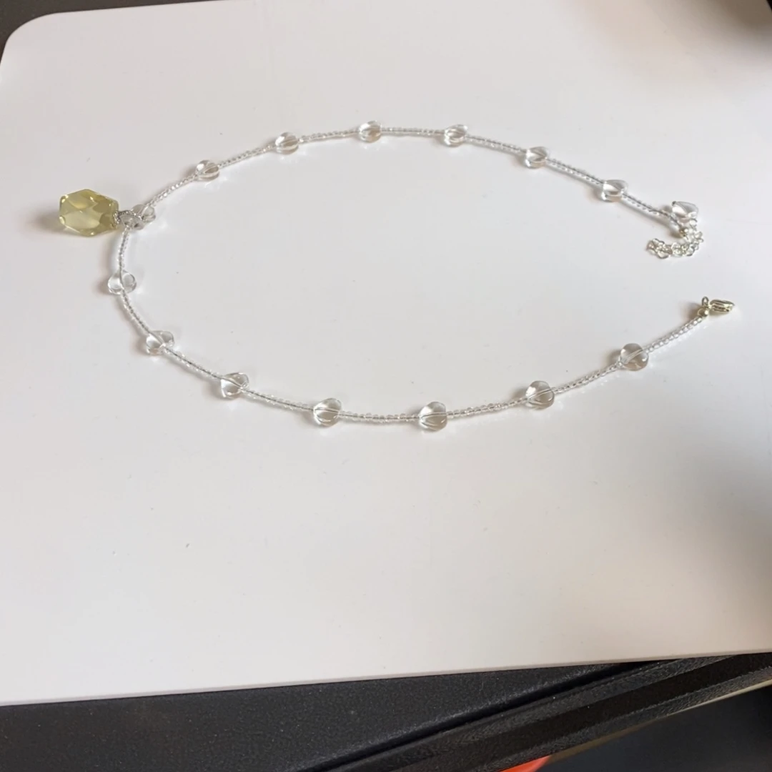 水晶未镶嵌手串项链黄水套装