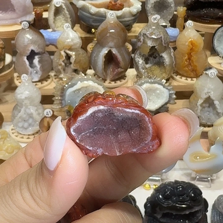 玛瑙/玉髓未镶嵌金蟾