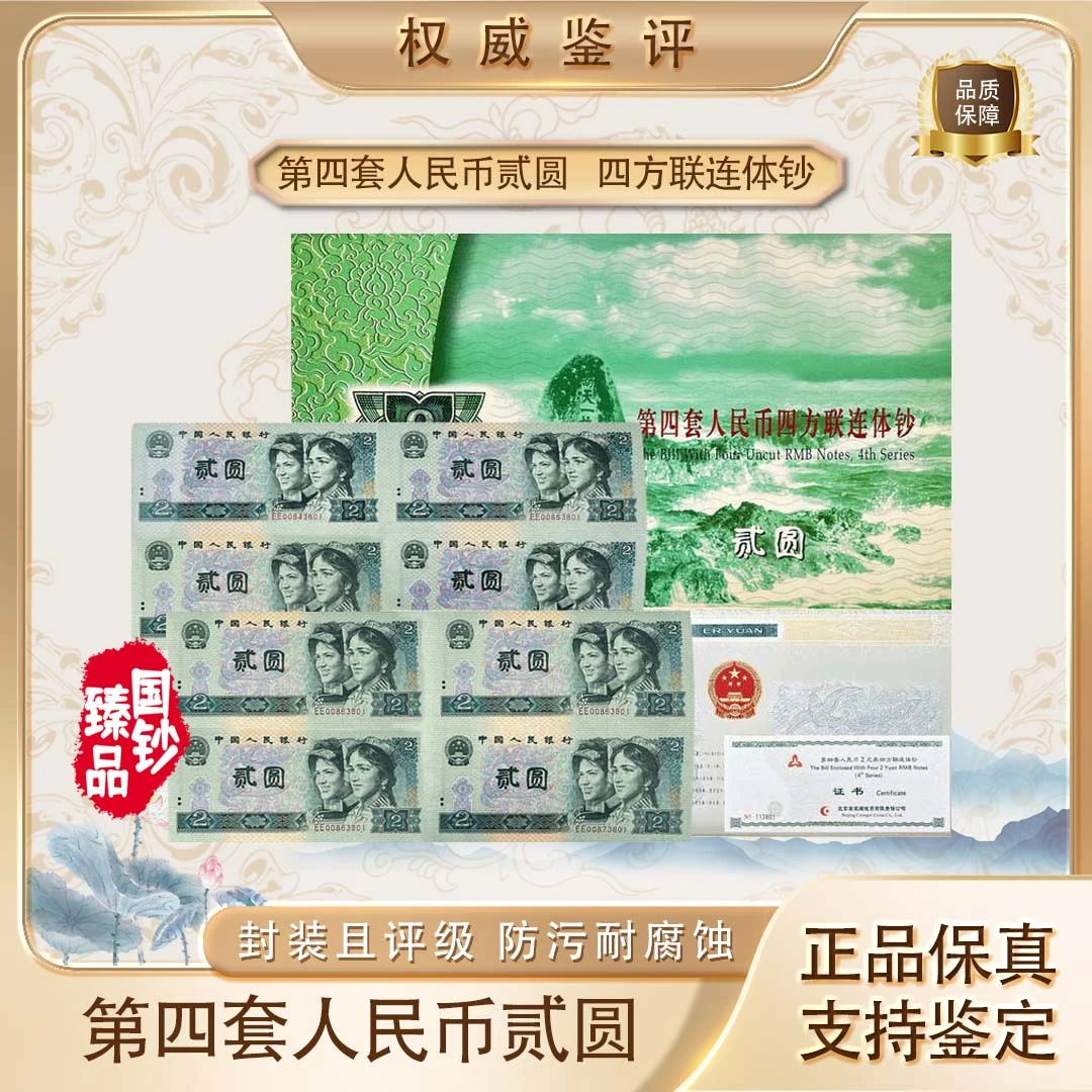 康银阁第四套贰元连体钞
