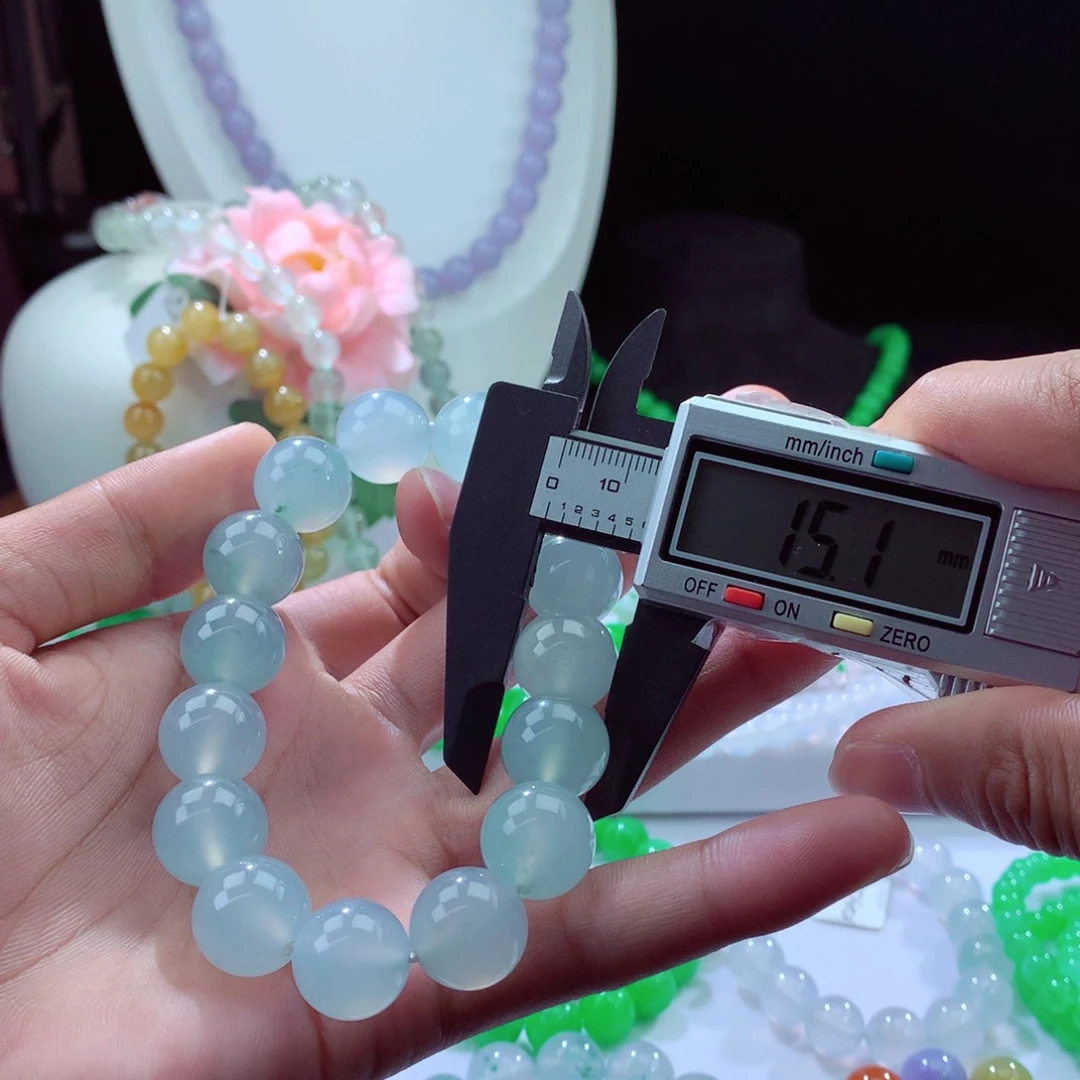 翡翠手链未镶嵌天然缅甸翡翠