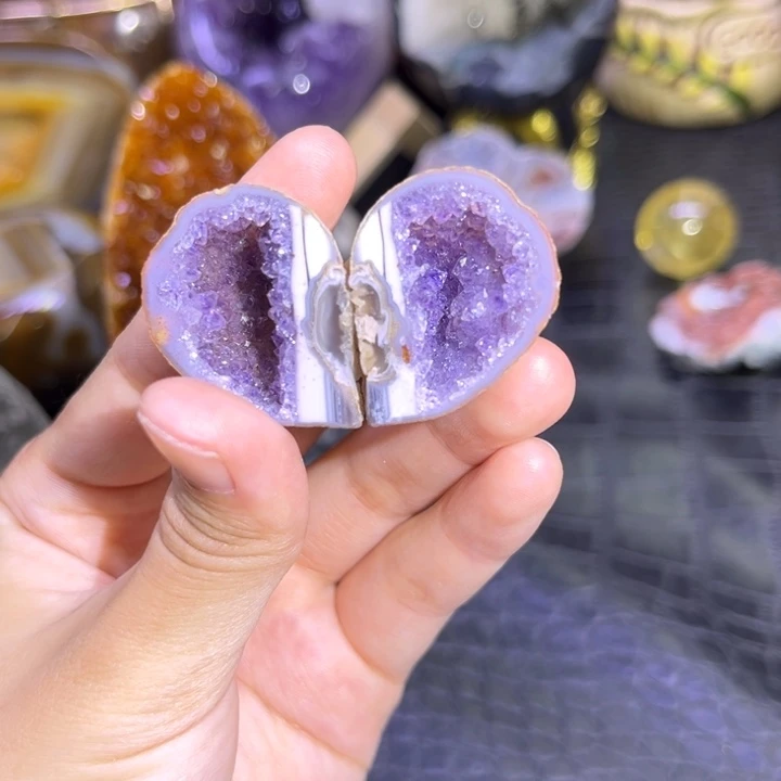 饭***弹水晶珠宝半成品未镶嵌