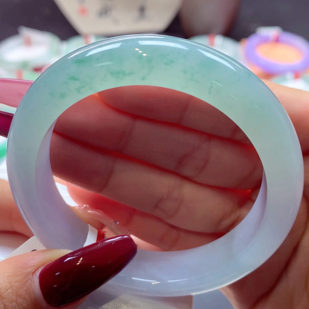 翡翠手镯未镶嵌正圈4号66