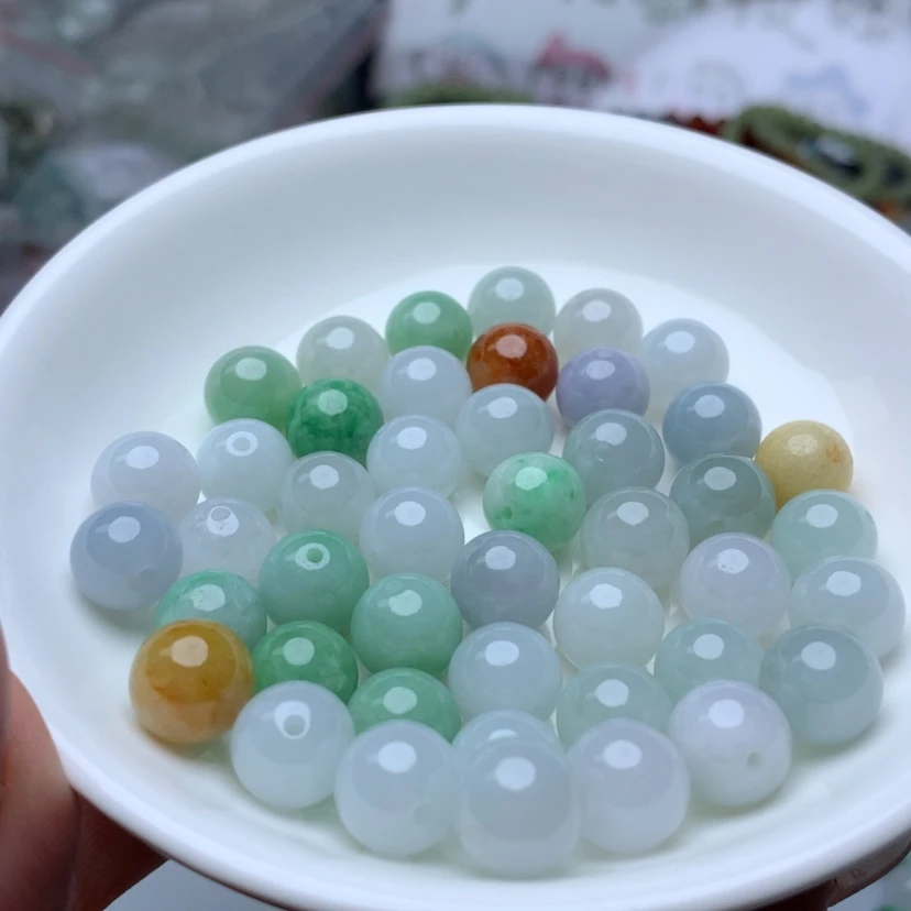 【闪购商品】未镶嵌手链翡翠卡10冰三彩10个