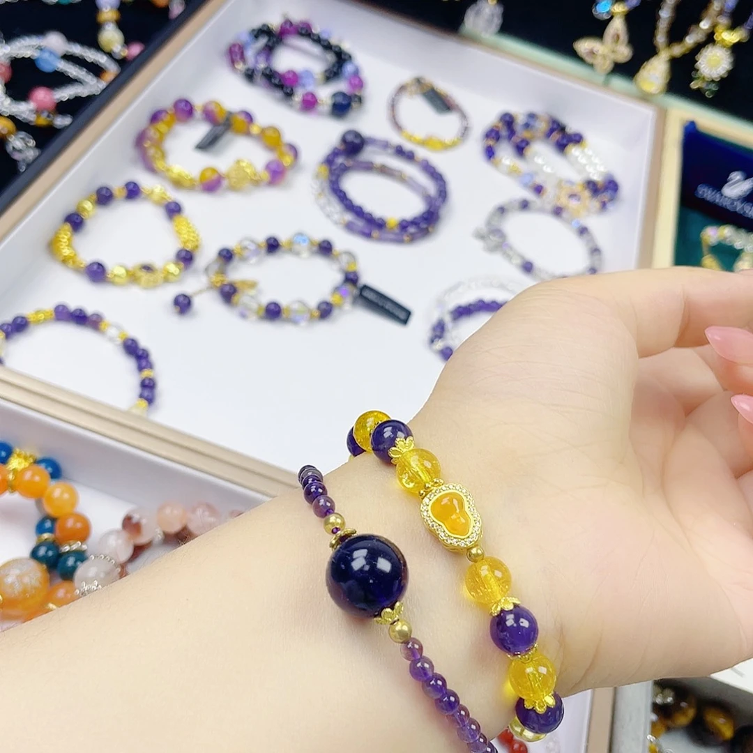 手饰针钠钙石银S925镀金镶嵌