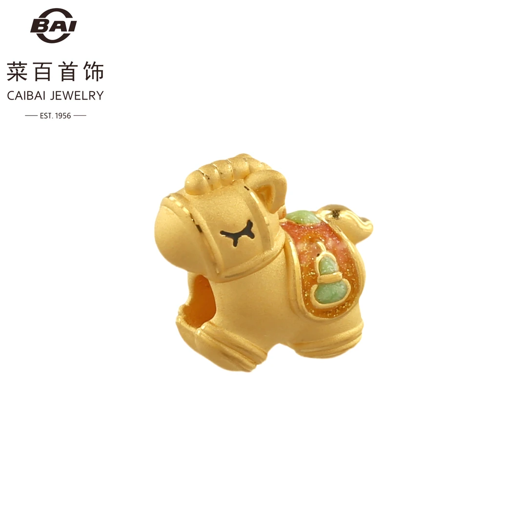 CBAI/菜百XT足金饰品木马