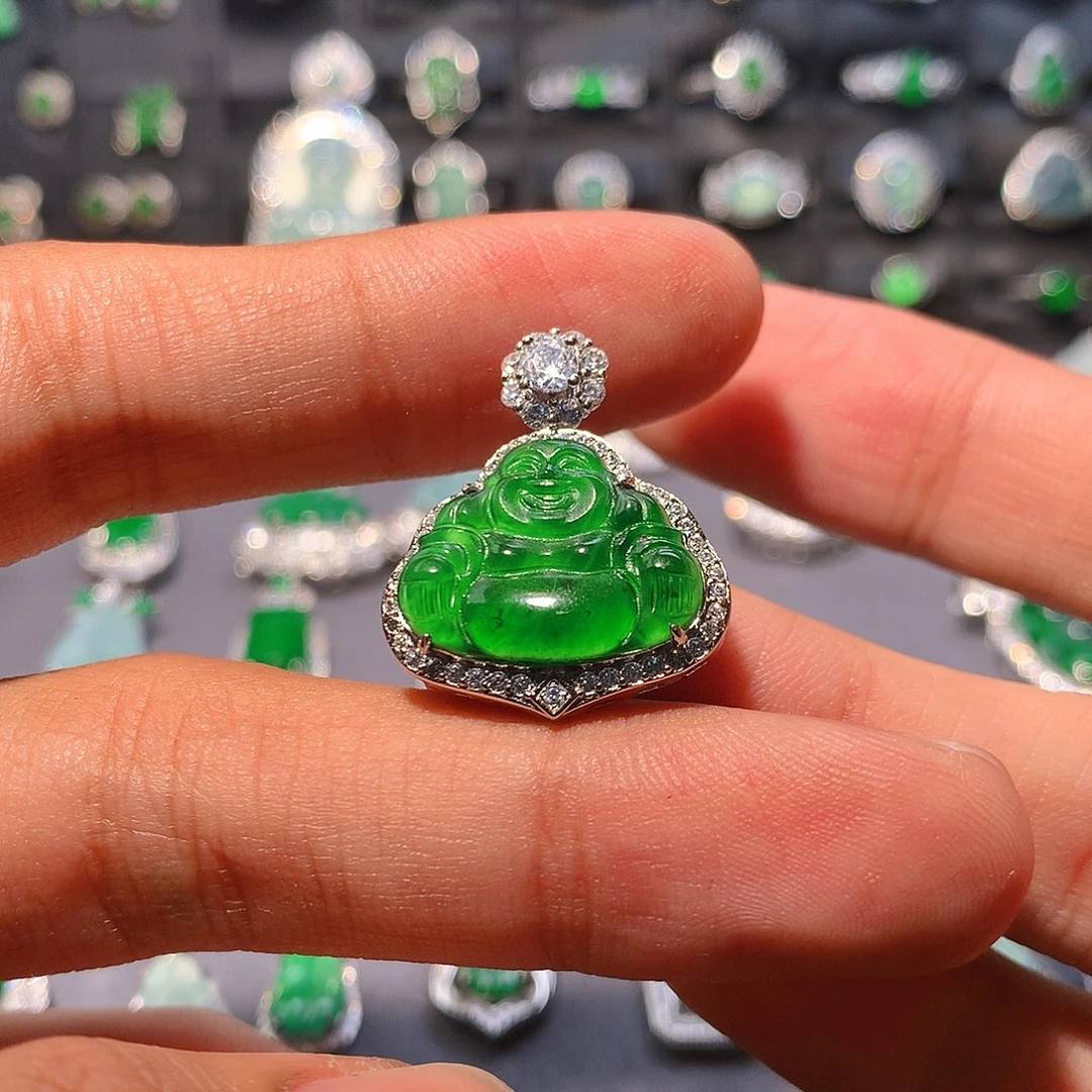 翡翠未镶嵌吊坠(不含链)