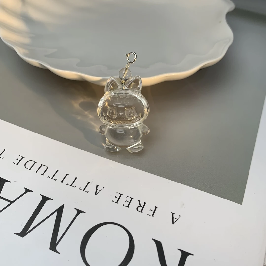 天然白水晶(全净版)拉布布吊坠 多样性发其一F258