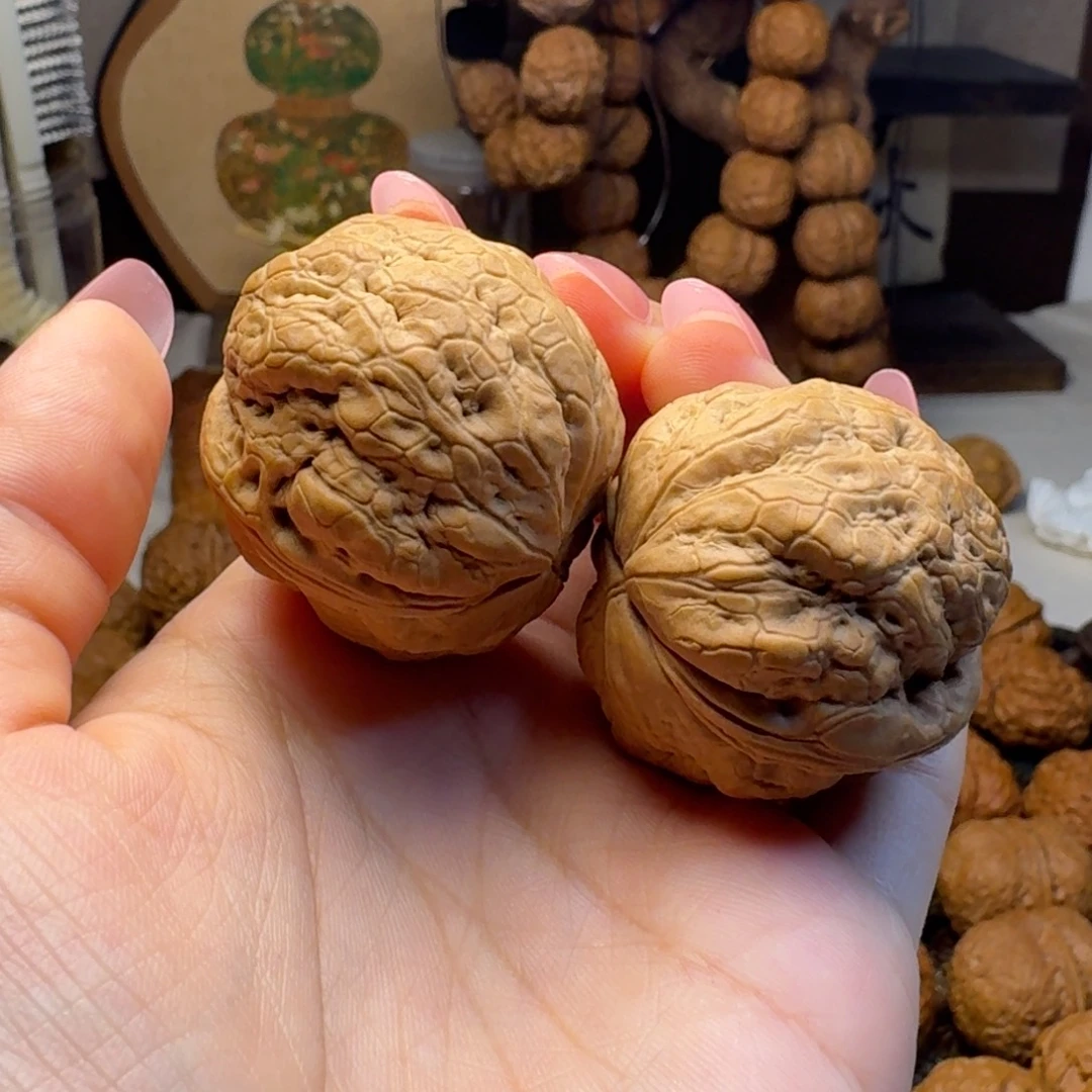 把件文玩核桃肌肉达摩37.3