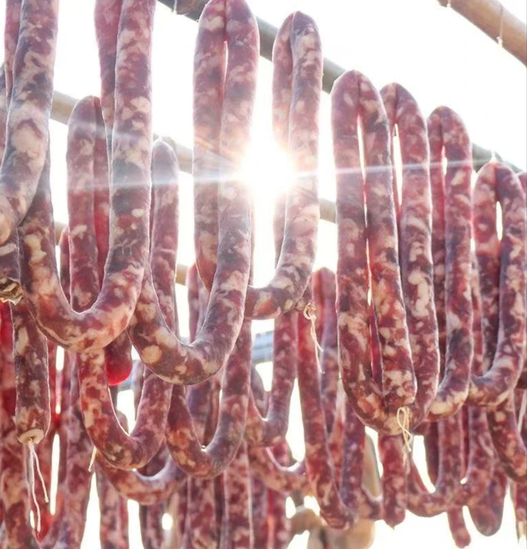 河南固始特产农家纯肉腌制新鲜猪肉香肠