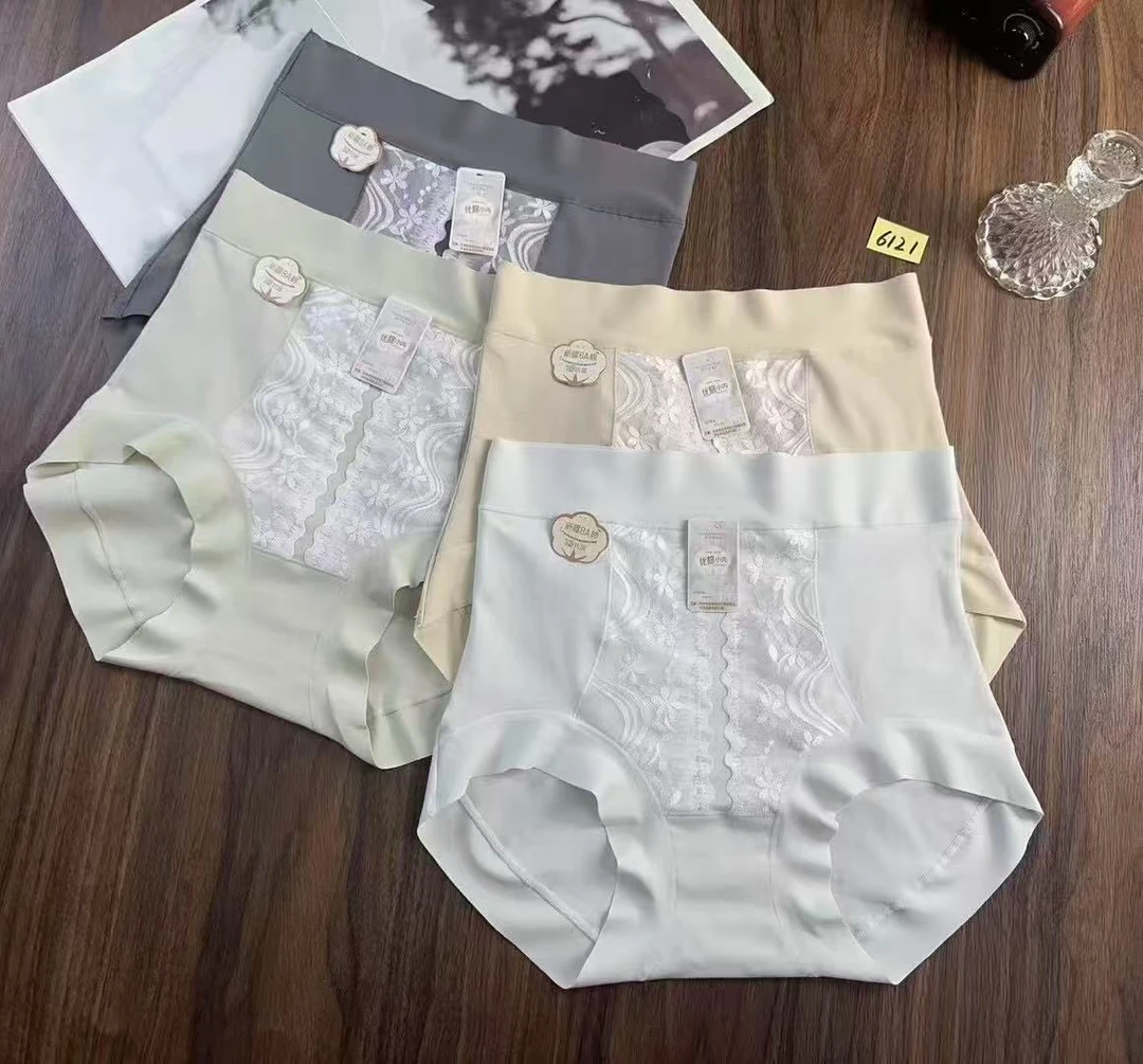 （6121）高腰无痕微收腹棉女士内裤抑菌