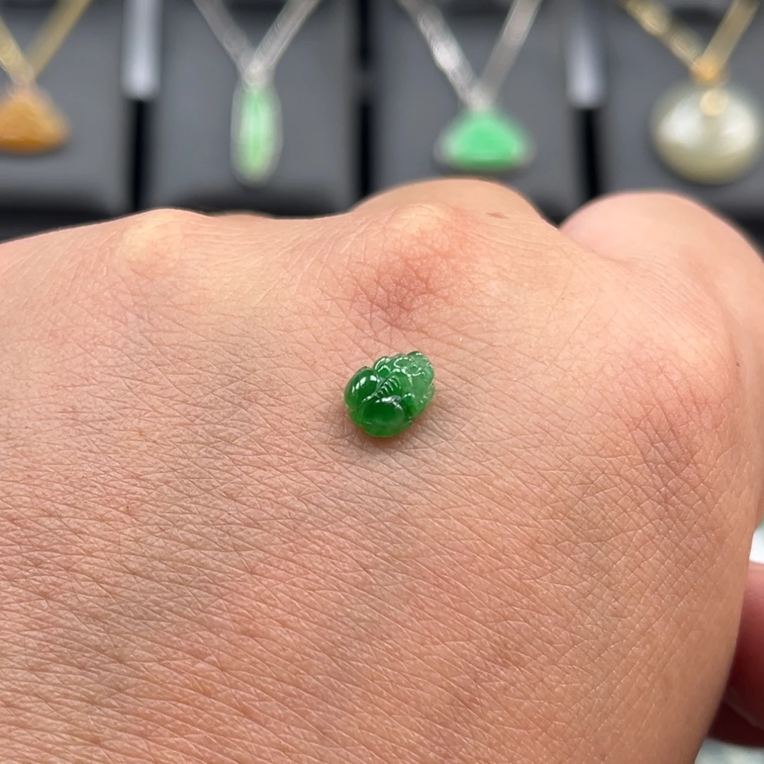 翡翠未镶嵌颈饰貔貅