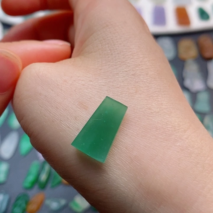 定制翡翠未镶嵌翡翠无事牌