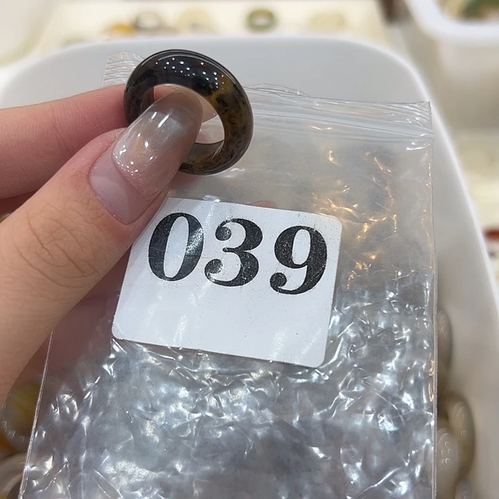 合金戒指玛瑙/玉髓39港14