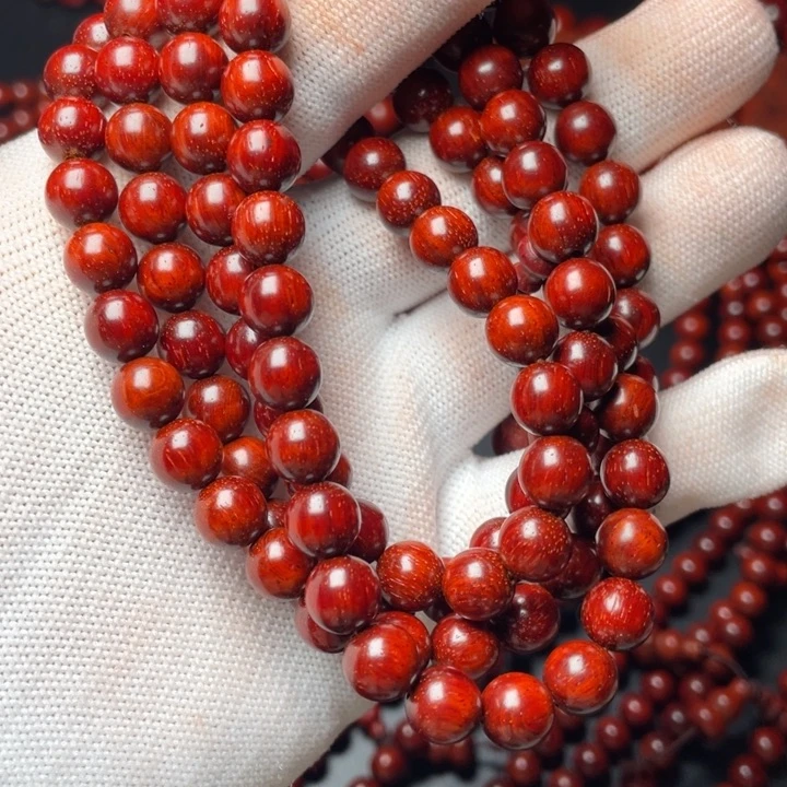 檀香紫檀（小叶紫檀）0.8*108颗泥料