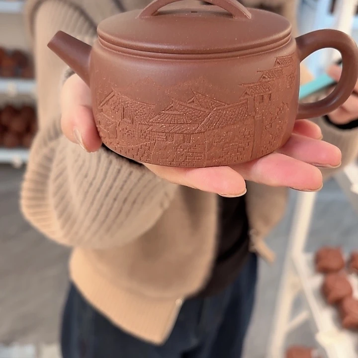 紫砂茶壶宜兴原矿底槽青