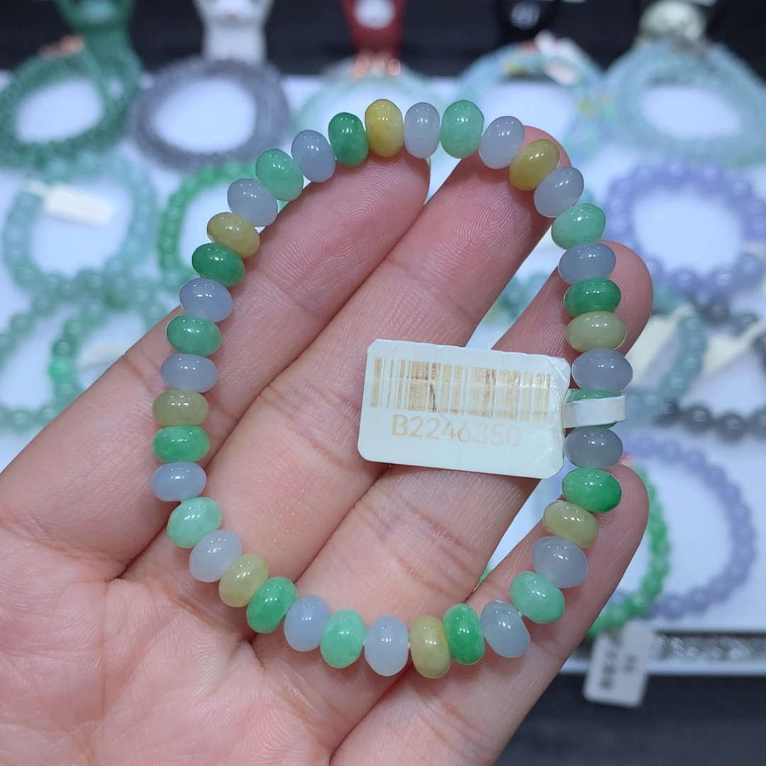 翡翠未镶嵌手串天然