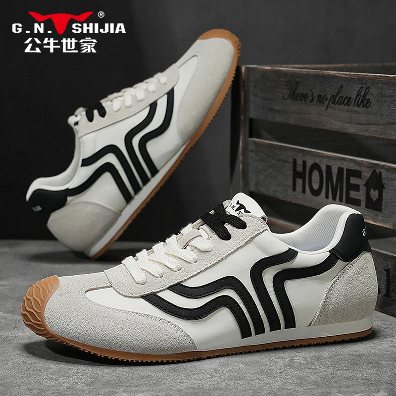 公牛世家板鞋男鞋夏季休闲运动跑步阿甘鞋男士透气爆款帆布德训鞋