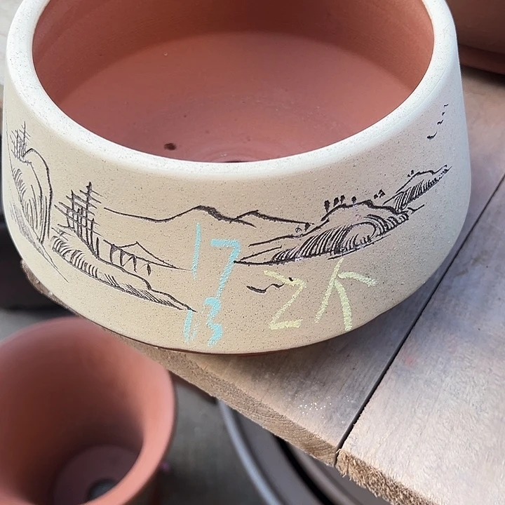 紫砂花盆透气花盆