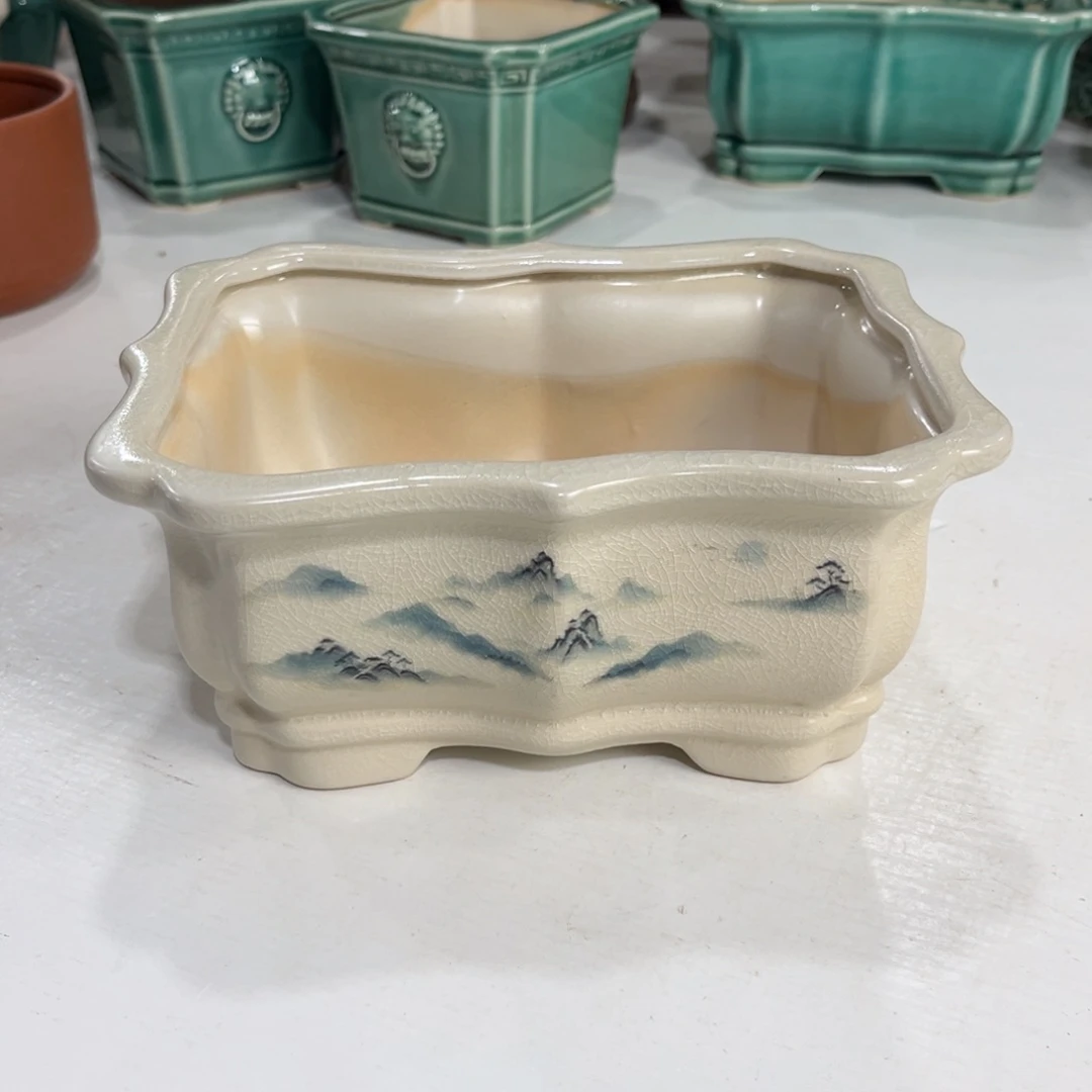 陶瓷绿植多肉微瑕花盆口径20*15*9.5