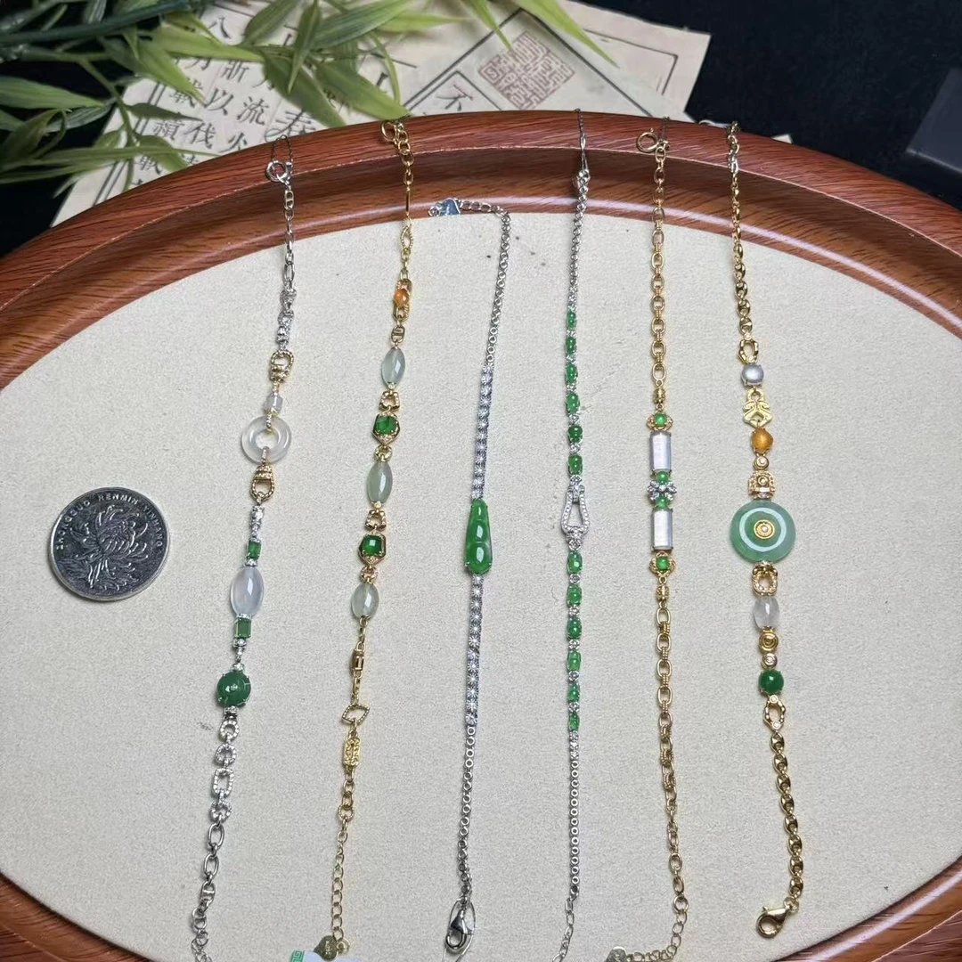 思懿珠宝  18K翡翠手链-9800-3-ZGM-多样性发一