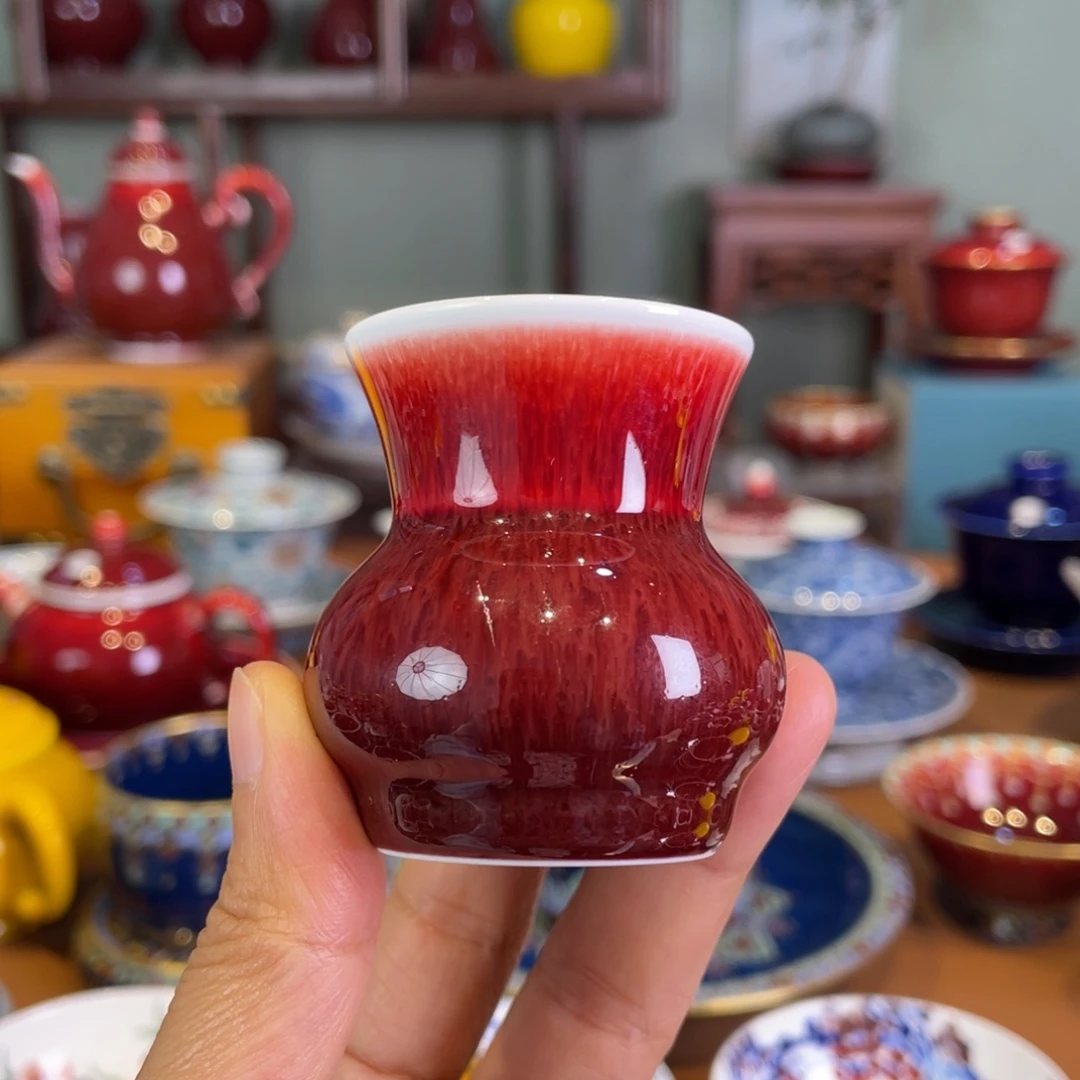 清欢雅玩原矿郎红盖置