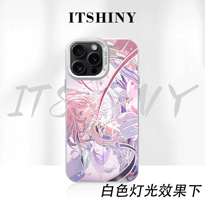 艾莉希雅手机壳彩银适用于苹果华为荣耀小米VIVOPPO一加18