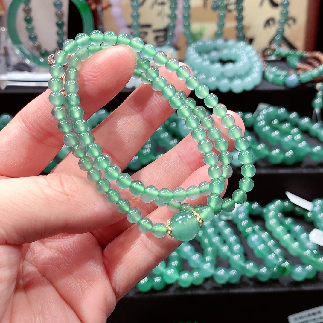 翡翠未镶嵌手链卡5