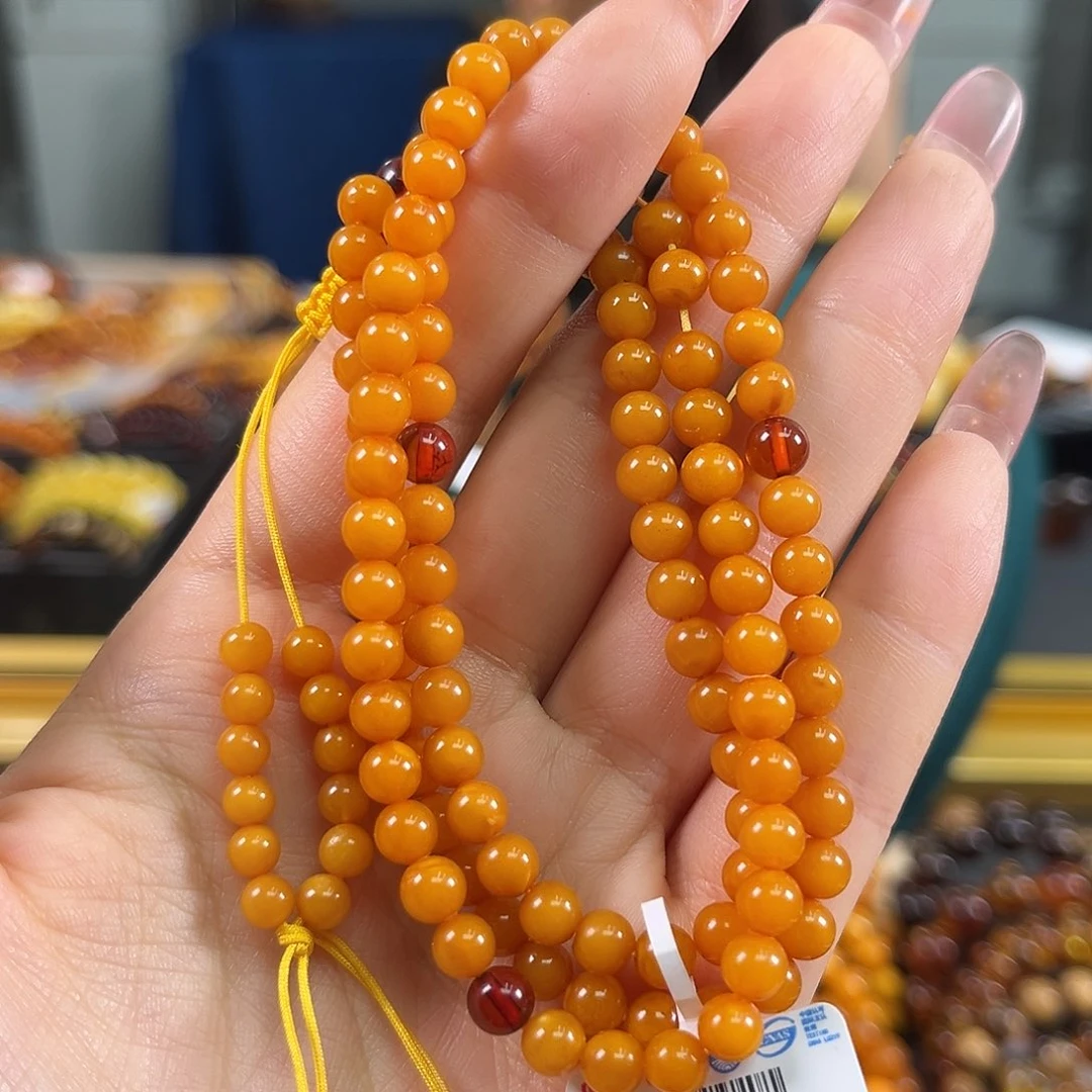 未镶嵌琥珀裸石橘皮老蜡5+孤品