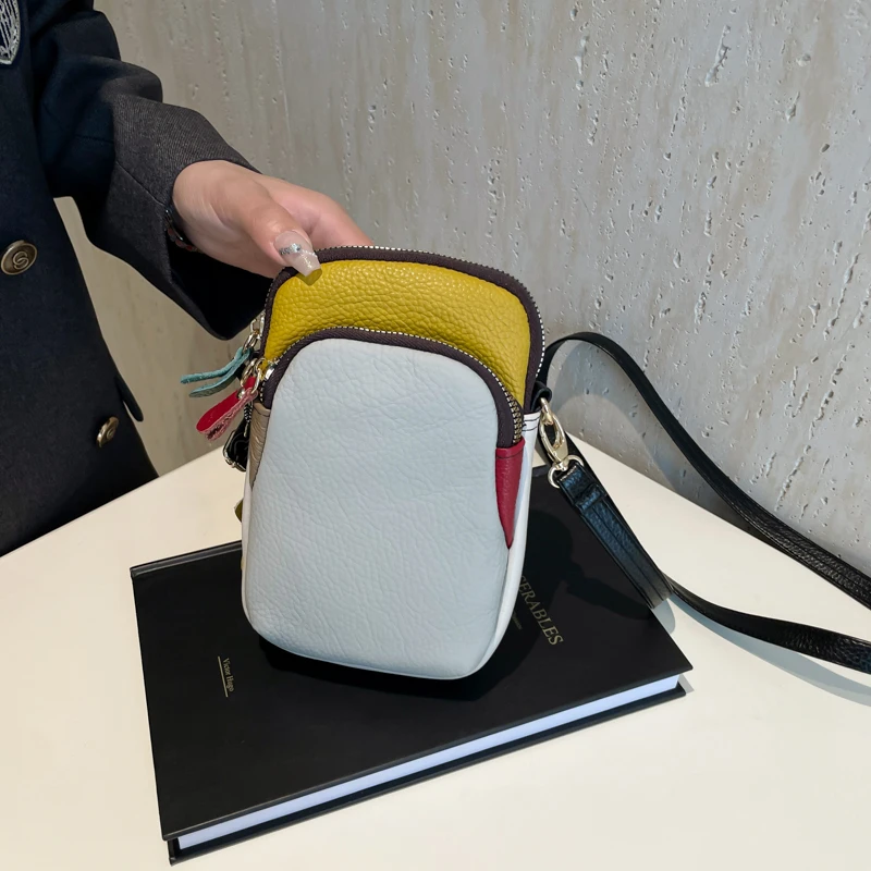 真皮手机包单肩斜挎包-0005842