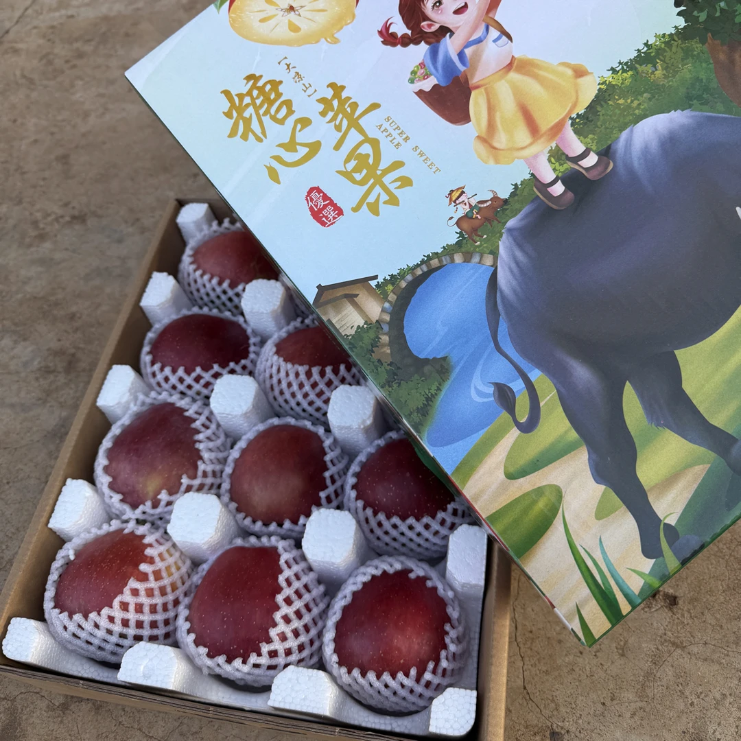 大凉山盐源冰糖心丑苹果新鲜脆甜多汁产地现摘水果中秋礼盒装