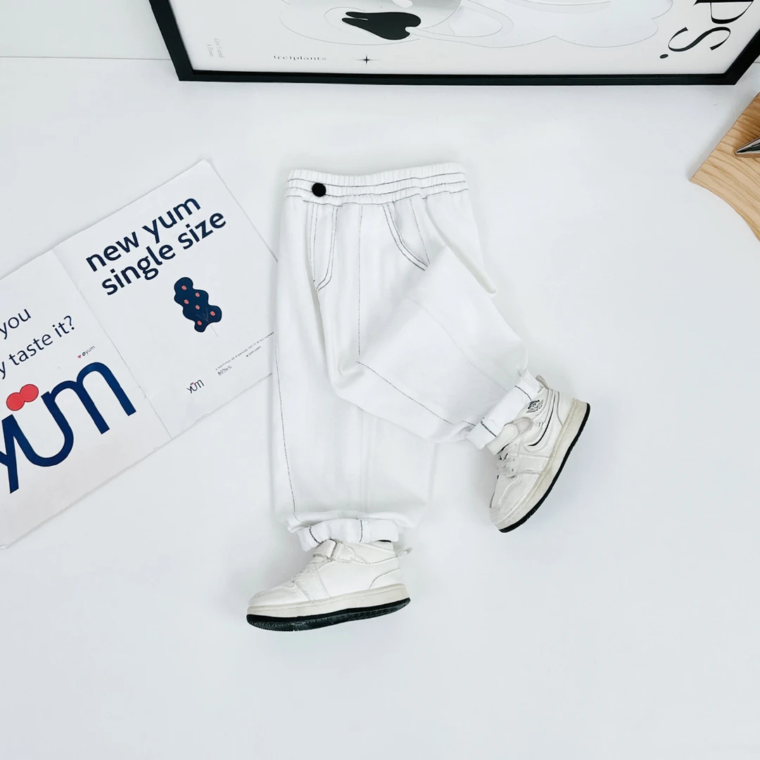 男童裤子春秋款儿童休闲裤2025新款春装潮 BQ25018Y 悠悠童话童装