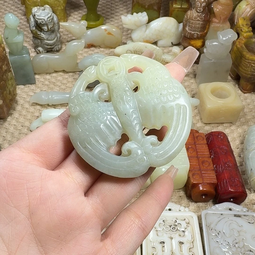 白玉菩提吊坠挂件