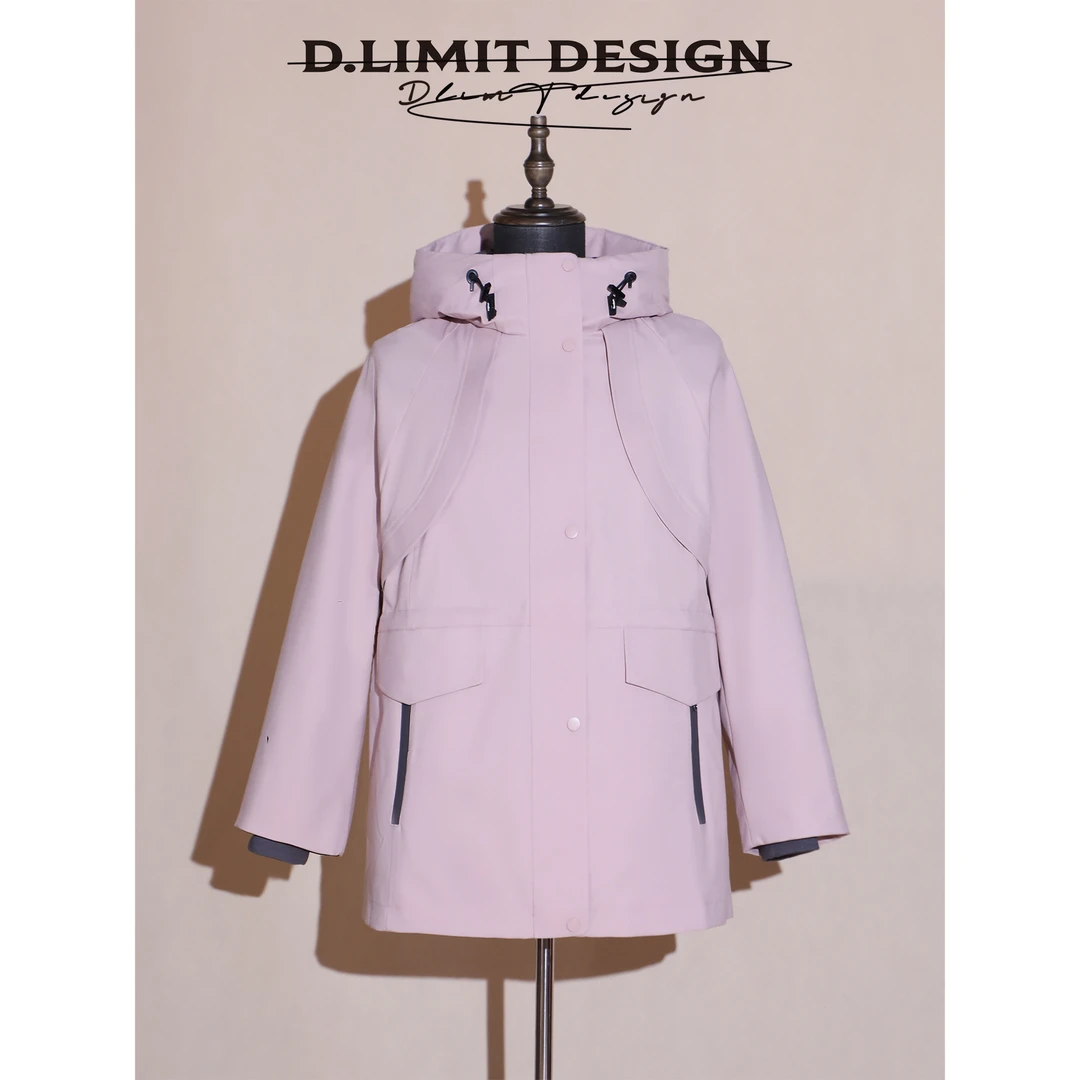 【D.Limit design】可脱卸真两件冲锋衣鹅绒服DLBNH6082