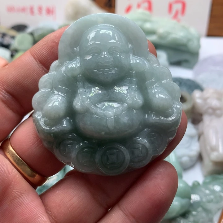 颈饰未镶嵌翡翠保真天然a货翡翠