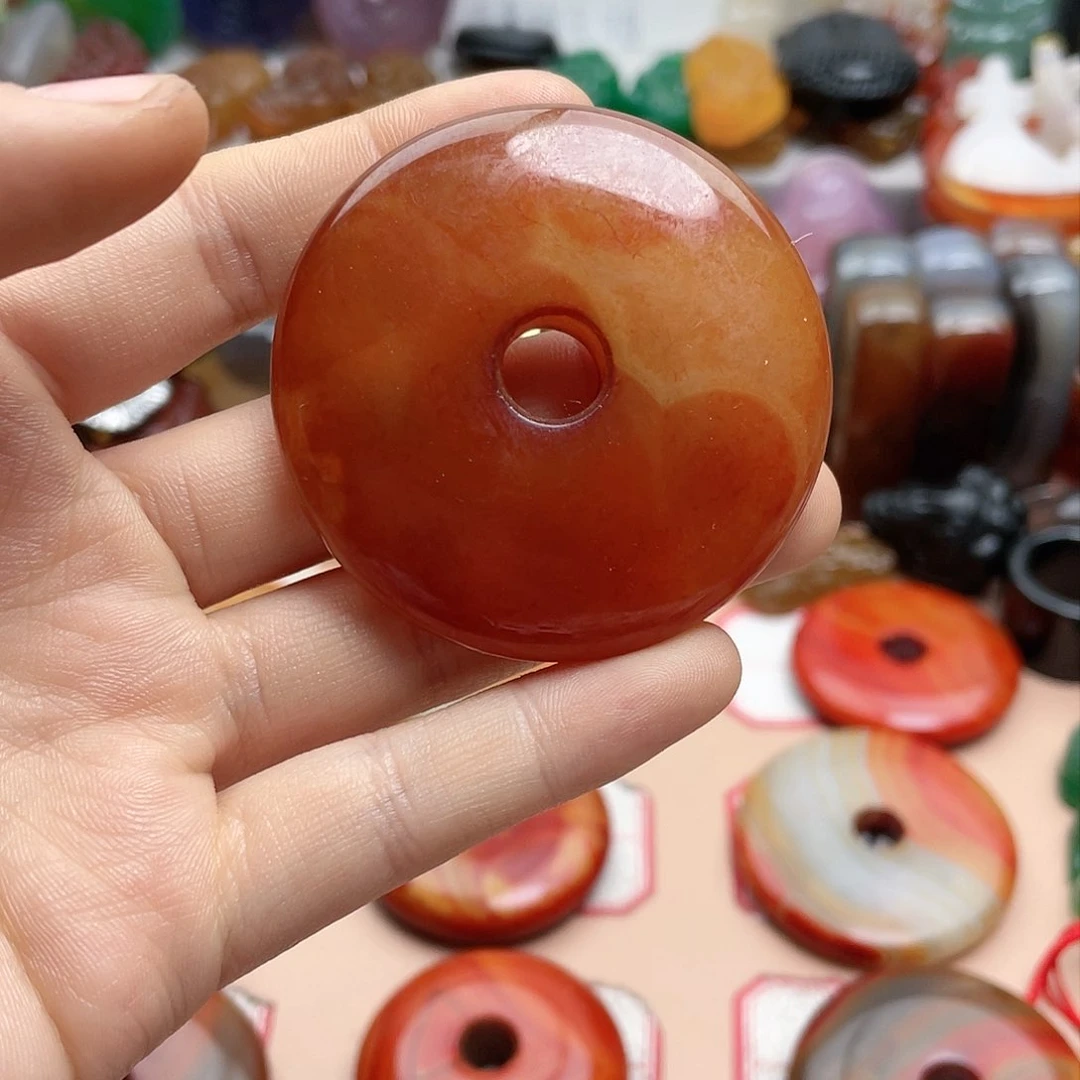 玛瑙/玉髓颈饰合金黑*灰