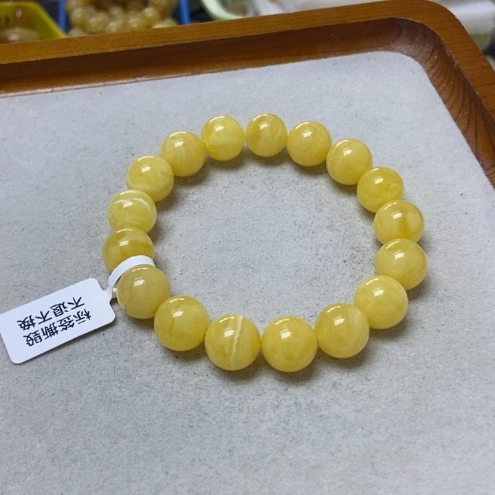 裸石蜜蜡未镶嵌手串