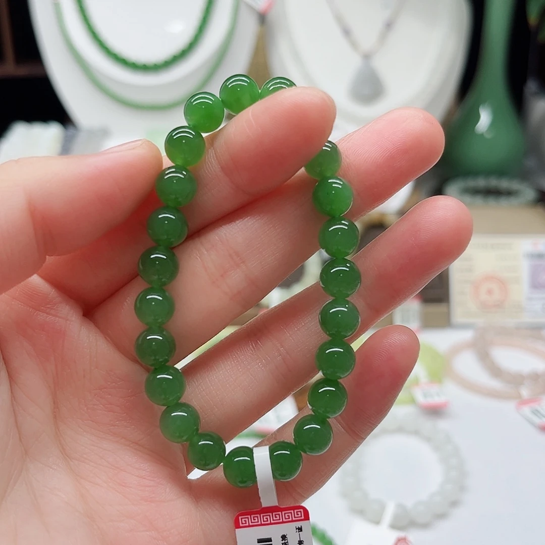 和田玉（碧玉）未镶嵌手链