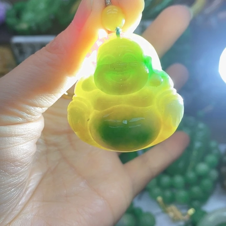 翡翠未镶嵌耳饰项链35