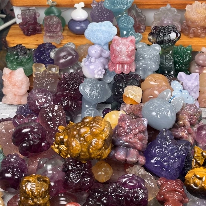 闻***•金蟾手把件小摆件